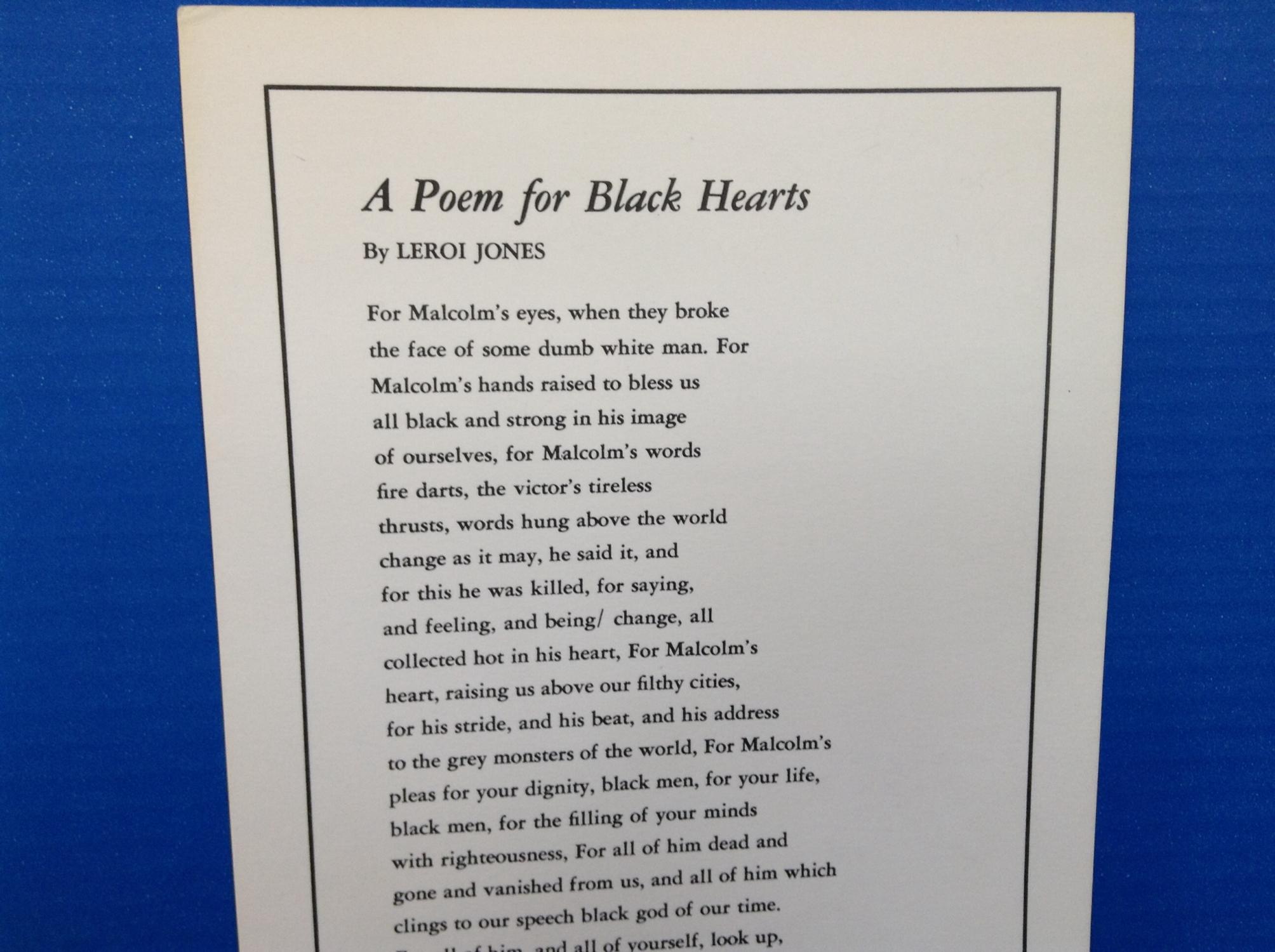 amiri baraka black art poem